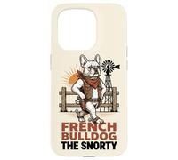 French Bulldog The Snorty Funny Cowboy Dog Western Meme Case for iPhone 15 Pro