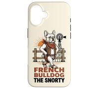 French Bulldog The Snorty Funny Cowboy Dog Western Meme Case for iPhone 16