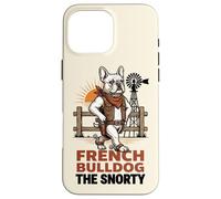 French Bulldog The Snorty Funny Cowboy Dog Western Meme Case for iPhone 16 Pro Max
