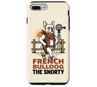 French Bulldog The Snorty Funny Cowboy Dog Western Meme Case for iPhone 7 Plus/8 Plus