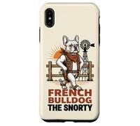 French Bulldog The Snorty Funny Cowboy Dog Western Meme Case for iPhone XS Max