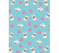 French Bulldog Theme Lined Notebook: Sketchbook Diary Notes - 100 Pages, Large Journal 8.5 x 11
