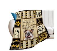 French Bulldog Throw Blankets - Cozy Fleece Flannel Soft Warm Plush Lightweight Decor Bedding for Couch Sofa Bed 60"X80" - Gifts for Boys Girls Men Women Kids
