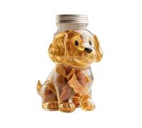 French Bulldog Treat Jar,Chihuahua CandyJar,Airtight Glass Snack Container with Lid, Cute Dog-Shaped Candy Jar for Cookies,Coffee Pods,Pet Treats,Decorative Kitchen Storage for Pet Dog Lovers Gift
