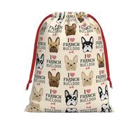 French Bulldog Ultra Soft Velvet Gift Bag, Comfortable To The Touch, Reusable