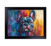 French Bulldog Vol.4 | Lap Tray with Padded Cushion, Portable Surface with Bean Bag Base, Perfect Surface for Working, Crafting, TV Eating and Laptop Use