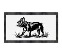 'French Bulldog Walking on Grass' Pet Feeding Mat (PM00028706)