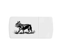 'French Bulldog Walking on Grass' Pill Box with Tablet Splitter (PI00033805)