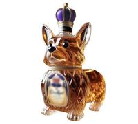 French Bulldog Whisky Decanter with 3D Engraving Hilarious Design - Premium Lead-Free Glass Carafe for Scotch, Bourbon, Wine, Liquor - Cute Bulldog Statue Home Bar Decor