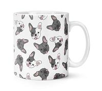 French Bulldog White Pattern 10oz Mug Cup