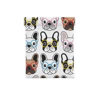 French Bulldog with Glasses, Squeeze Top Wallet Women Storage Bag Small Coin Purse Change Pouch