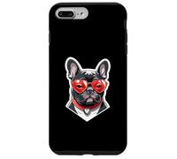 French Bulldog with Heart Glasses and Red Collar Case for iPhone 7 Plus/8 Plus