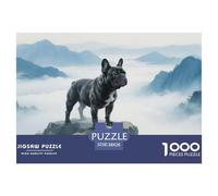 French Bulldog1000Pieces JigsawPuzzleanimal KidsforAdult Challenging Brainteasing Age12+byth HomeDecoration Uncover The Puzzle 38x26cm/1000pcs