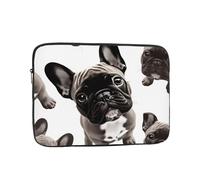 French Bulldog2 Laptop Sleeve for Women Men, 15 Inch Waterproof Laptop Bag Lightweight Notebook Computer Cover Bag