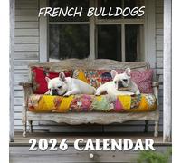 French Bulldogs Calendar 2026: Compact charm and playful personalities featured all year