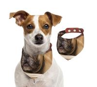 French Bulldogs Mall Puppy Brown Little Dogs,Dog Bandanas Cotton Pet Scarf Adjustable Bibs for Pet,S