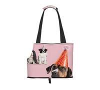 French Bulldogs Printed Foldable Pet Bag - Portable Puppy Cat Travel Handbag Tote,Pet Carrier Backpacks.