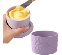 French Butter Dish Dishwasher Safe Container with Silicone Lid Ceramic Butter Pot for Kitchen Household Bakers Chefs Gift for Easter Christmas Housewarming