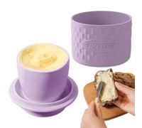 French Butter Dish,Silicone Lid Dishwasher Safe Holder | Lidded Butter Dish,for Bakers Cooks Kitchen Indoor Housewarming Easter Christmas Birthday