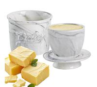 French Butter Dish, Storage Jar for Butter Made of Ceramic with Lid | Storage Jar for Holidays Family Dinners Picnic Brunch Kitchen