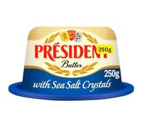 French Butter with Sea Salt Crystals Presidents 250g (1x250g)