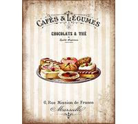 French Cakes Patisseries Cafe - Bisto - Kitchen - Metal Sign - 3 Sizes To Choose (16” X 12” 400 X 300 mm)
