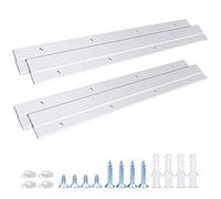French Cleat Hanger 12 Inch, Aluminum Z Clips for Hanger Supports 80lbs - Interlocking Wall Mounting Bracket Hardware Kit for Hanging Mirrors, Picture, Shelf, Whiteboard, Art, Frames (12"-2Pairs)