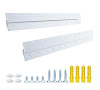 French Cleat Heavy Duty 24 Inches - 2 Pairs - Aluminum Z Hanger Supports 90lbs - Interlocking Wall Mounting Bracket Hardware Kit for Hanging Mirrors, Picture, Shelf, Whiteboard, Art, Frames