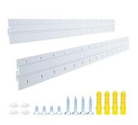 French Cleat Heavy Duty 30 Inch, 2Pairs Aluminum Z Clips for Hanger Supports 160lbs - Interlocking Wall Mounting Bracket Hardware Kit for Hanging Mirrors, Picture, Shelf, Whiteboard, Art, Frames