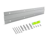 French Cleat Picture Hanger - 12 inch 1 Pair - Aluminum Z Hanger Interlocking Wall Mounting Bracket Hardware Kit Z Clips for Hanging Wall Painting, Mirrors, Panels, Artwork, Cabinet, Whiteboard