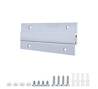 French Cleat Picture Hanger 4 Inches - 2 Pairs - Aluminum Z Bar Supports 50lbs - Interlocking Wall Mounting Bracket Hardware Kit for Hanging Mirrors, Picture, Shelf, Whiteboard, Art, Frames