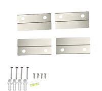French Cleat Picture Hanger - Heavy Duty Aluminum Z Bar Interlocking Mounting Bracket Kit with Screws, Wall Plugs & Bubble Level - Wall Mount for Mirrors, Frames, Shelves, Whiteboards (51mm)