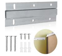 French Cleat Picture Hanger, Stainless Steel Z Bar Interlocking Wall Mounting Bracket, Heavy Duty Picture Hanging Hardware Kit for Hanging Wall Painting, Mirrors, Panels, Artwork, Cabinet, Whiteboard