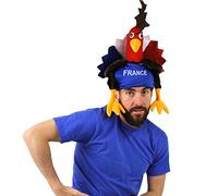 French Cockerel Hat - France Fancy Dress - Football, Rugby - Perfect for Sporting Events, Bastille Day Street Parties, Festivals and Celebrations - Pack Of 12