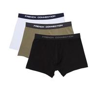 French Connection 3 Pack Logo Boxer Shorts-Dusty Olive-Large