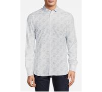 French Connection 6 Floral Cut Ls White size S | Casual Shirts Outlet | Men | White S