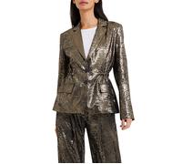 French Connection Alara Metallic Suit Jacket Metallic size 16/18 | Blazers Outlet | Women 16/18