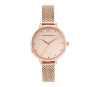 French Connection Analog Watch for Women -FCN00018A, Rose Gold