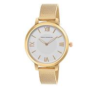 French Connection Analog Watch for Women -FCN00027A, Gold