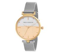 French Connection Analog Watch for Women -FCN00030A, Silver