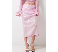 French Connection Anisha Ombre Sequin Skirt size 12 | Midi Skirts Outlet | Women 12