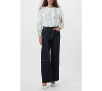 French Connection Annika Lace Frill Top Summer White size 14 | Longsleeves Outlet | Women | White 14