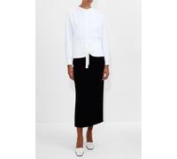 French Connection Arezzo Ls Waist Tie Shirt Winter White size 18 | Button-Down Shirts Outlet | Women | White 18