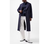 French Connection Arlana Pin Stripe Coat Navy And Grey size XL | Single Breasted Coats Outlet | Women | Blue XL