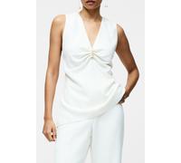 French Connection Arlette Slvlss V Nk Top Summer White size 10 | Shirts Outlet | Women | White 10