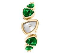 French Connection Asymra Sunray Dial with Crystal Bracelet Analog Watch for Women, Silver, Luxury