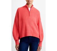French Connection Babysoft Half Zip Jumper Cayenne Red size L | Sweaters Outlet | Women | Red L