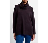 French Connection Babysoft Ribbed Cowl Neck Jumper Chocolate Ganache size XL | Sweaters Outlet | Women | Brown XL