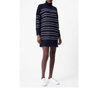 French Connection Babysoft Striped Hi Neck Dress Dk Navy/winter White size M | Mini Dresses Outlet | Women | Blue M