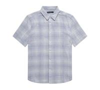 French Connection Berrow Dobby Cotton Short Sleeve Shirt Large (White)